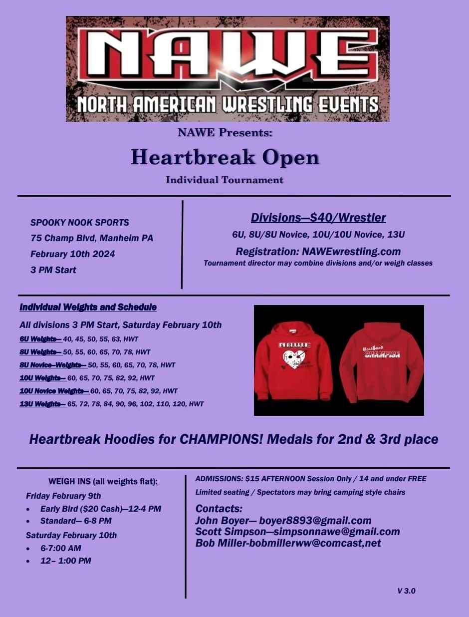 NAWE Presents The Heartbreak Open